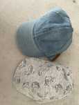 Czapeczki z daszkiem stan bdb H&M Smyk rozmiar 68