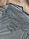 niebieski t-shirt oversize