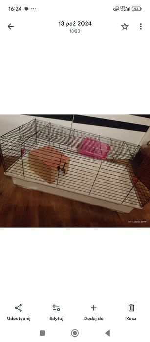 Duża klatka dla królika