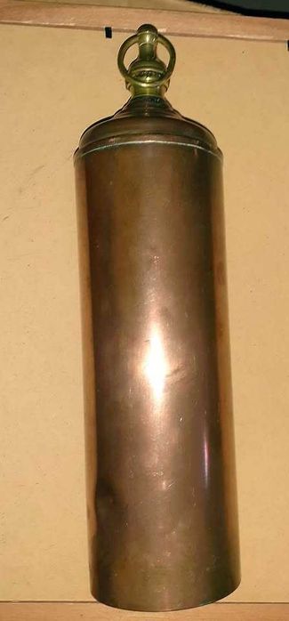 Antiga botija térmica em cobre / latão