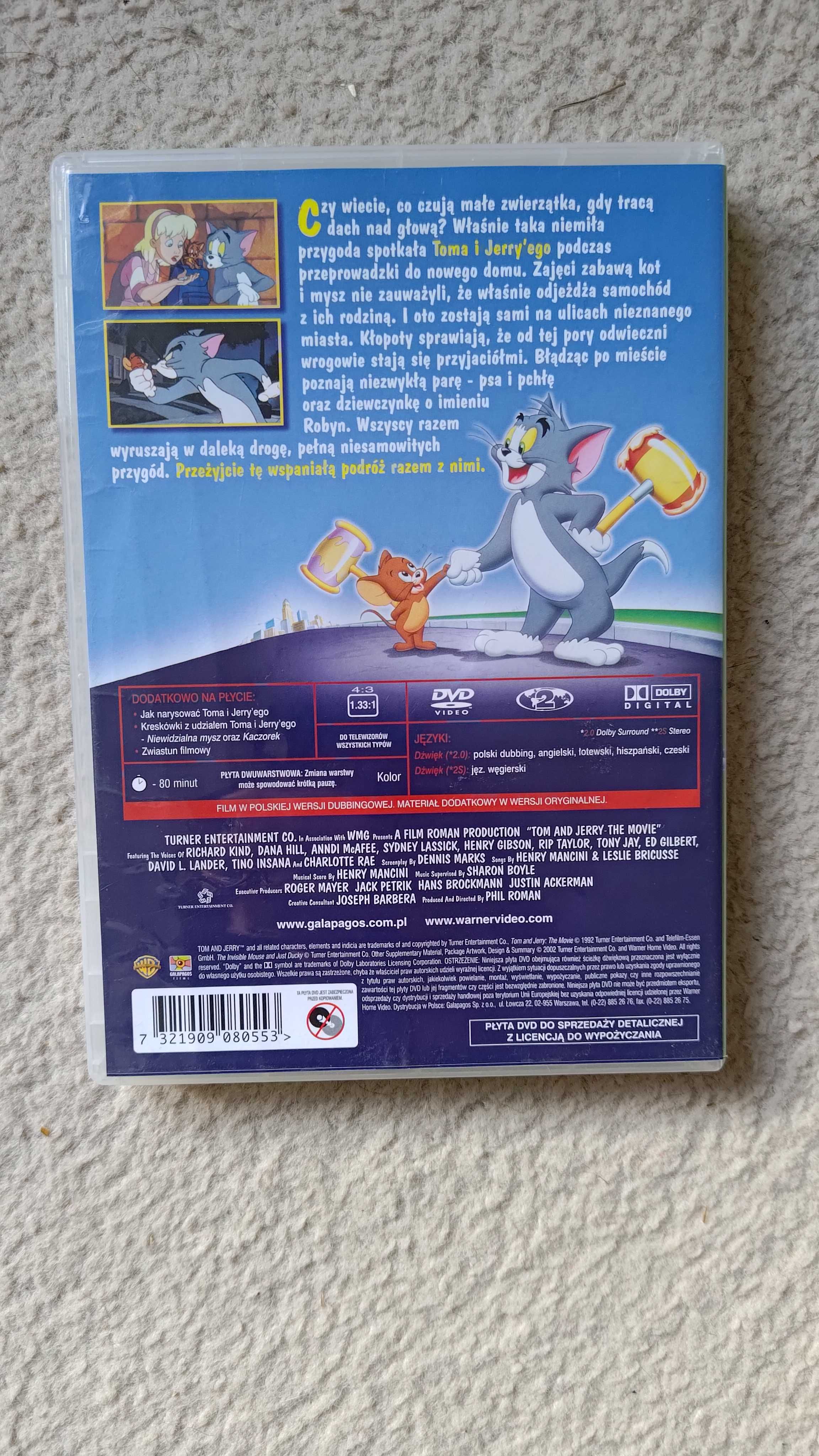 Tom i Jerry wielka ucieczka bajka polski dubbing DVD