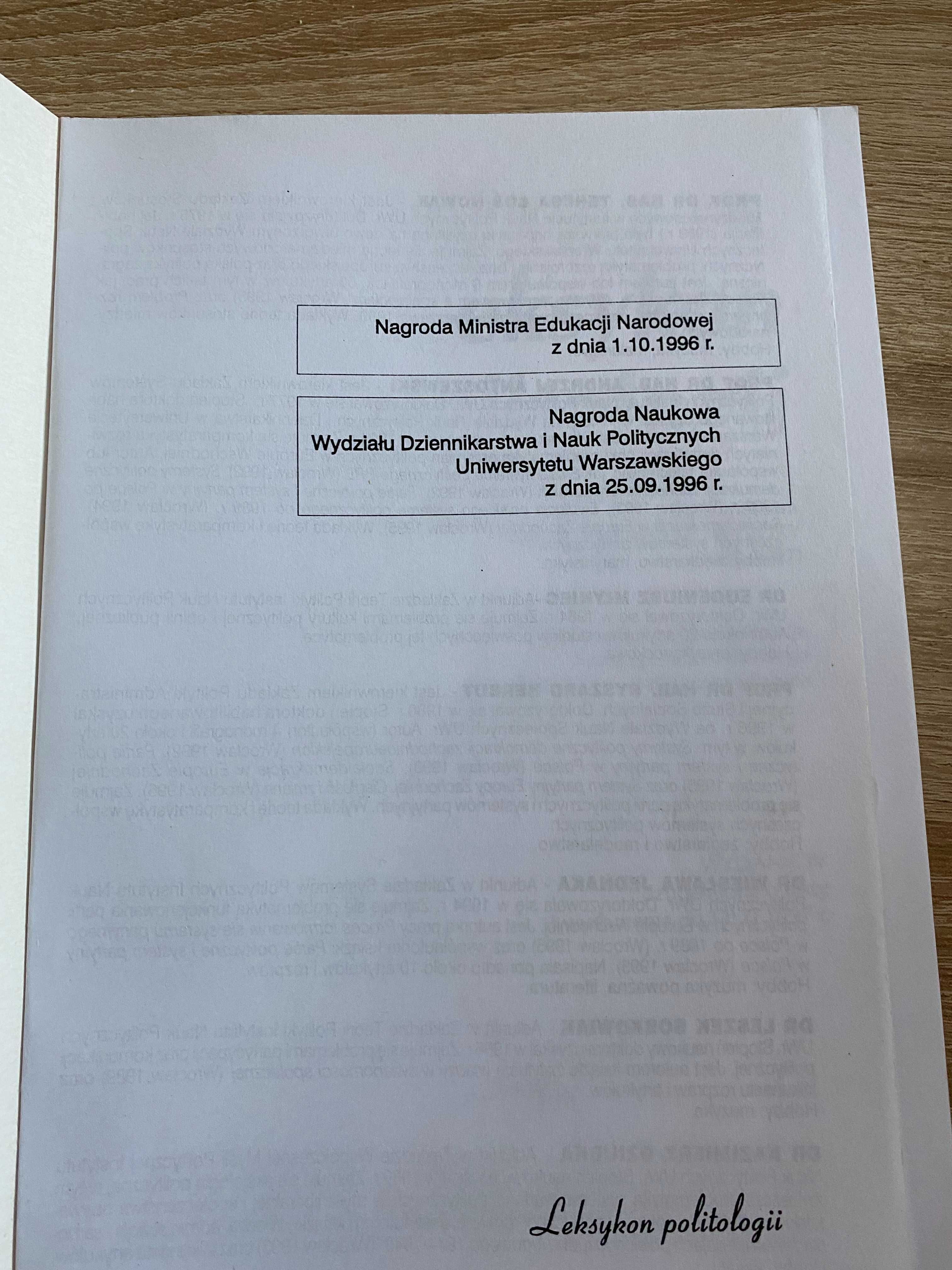 Leksykon politologii  A. Antoszewski, R. Herbut