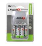 Зарядний пристрій Lexman+2шт×AA 2000мАгод+2шт×AAA 900мАгод
