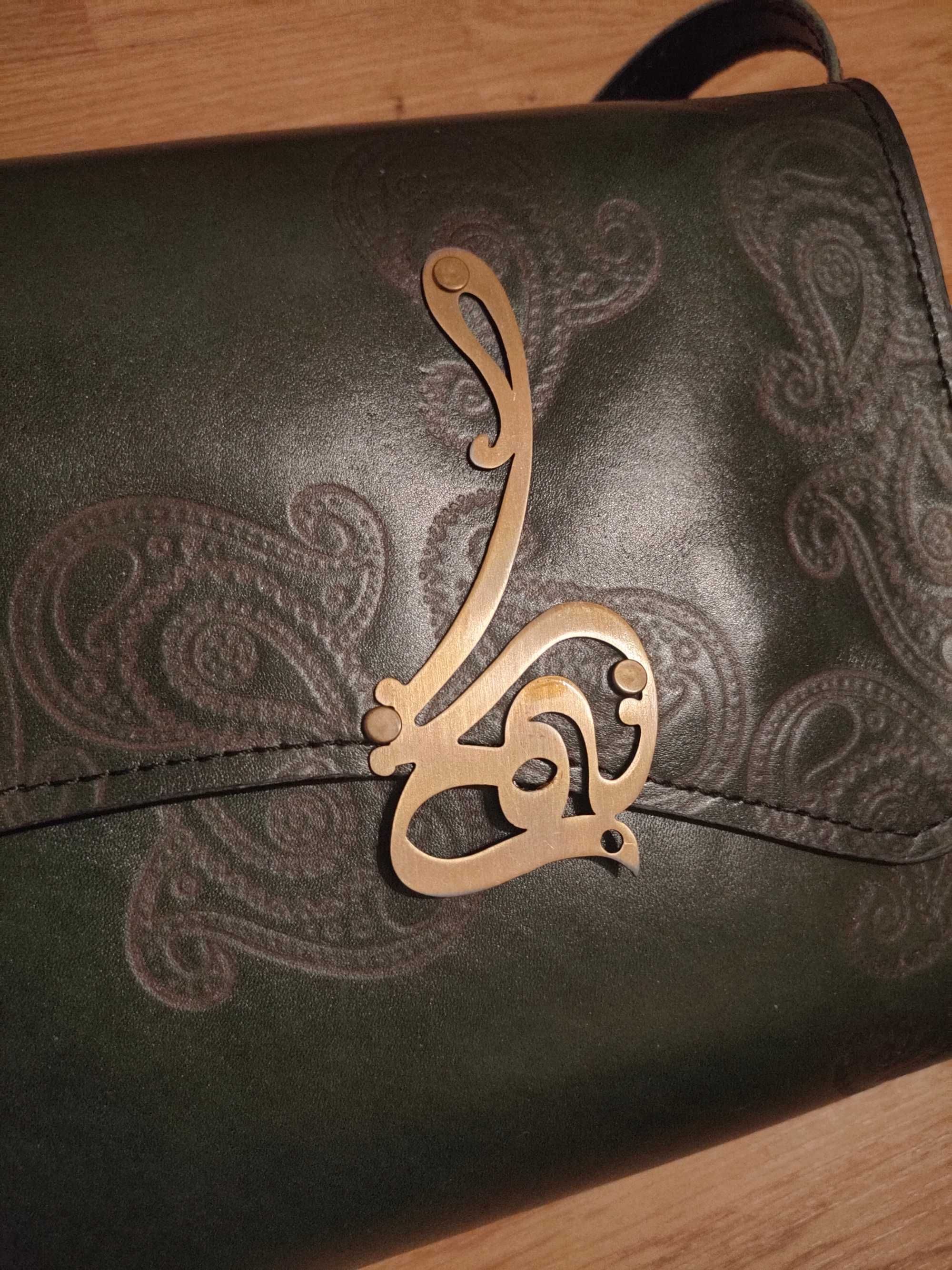 Nowa ręcznie robiona torebka skórzana damska javan leather
