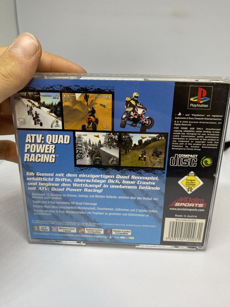Gra ATV Quad Power Racing PSX PS1 Play Station 1 pudełkowa