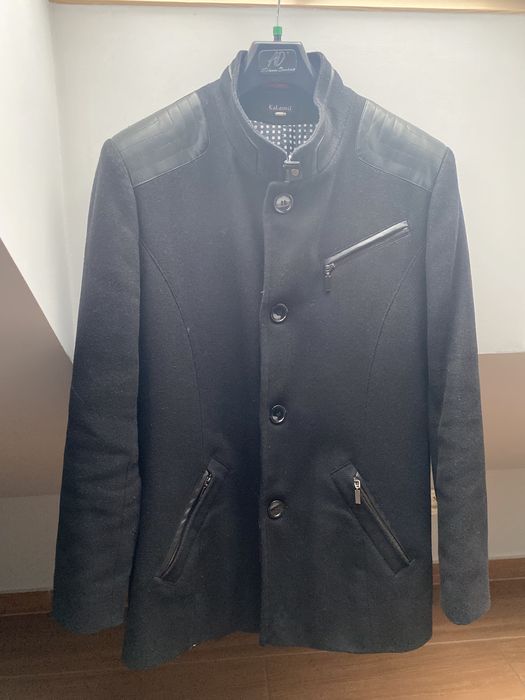 Płaszcz męski, czarny, M/L, KaLeonii