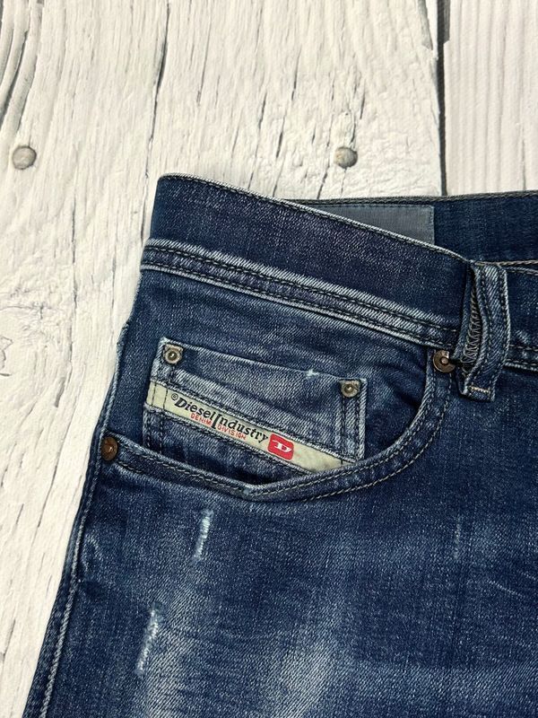 Diesel Tepphar Jeansy Rurki Męskie Spodnie Skinny Fit Logowane r. W31