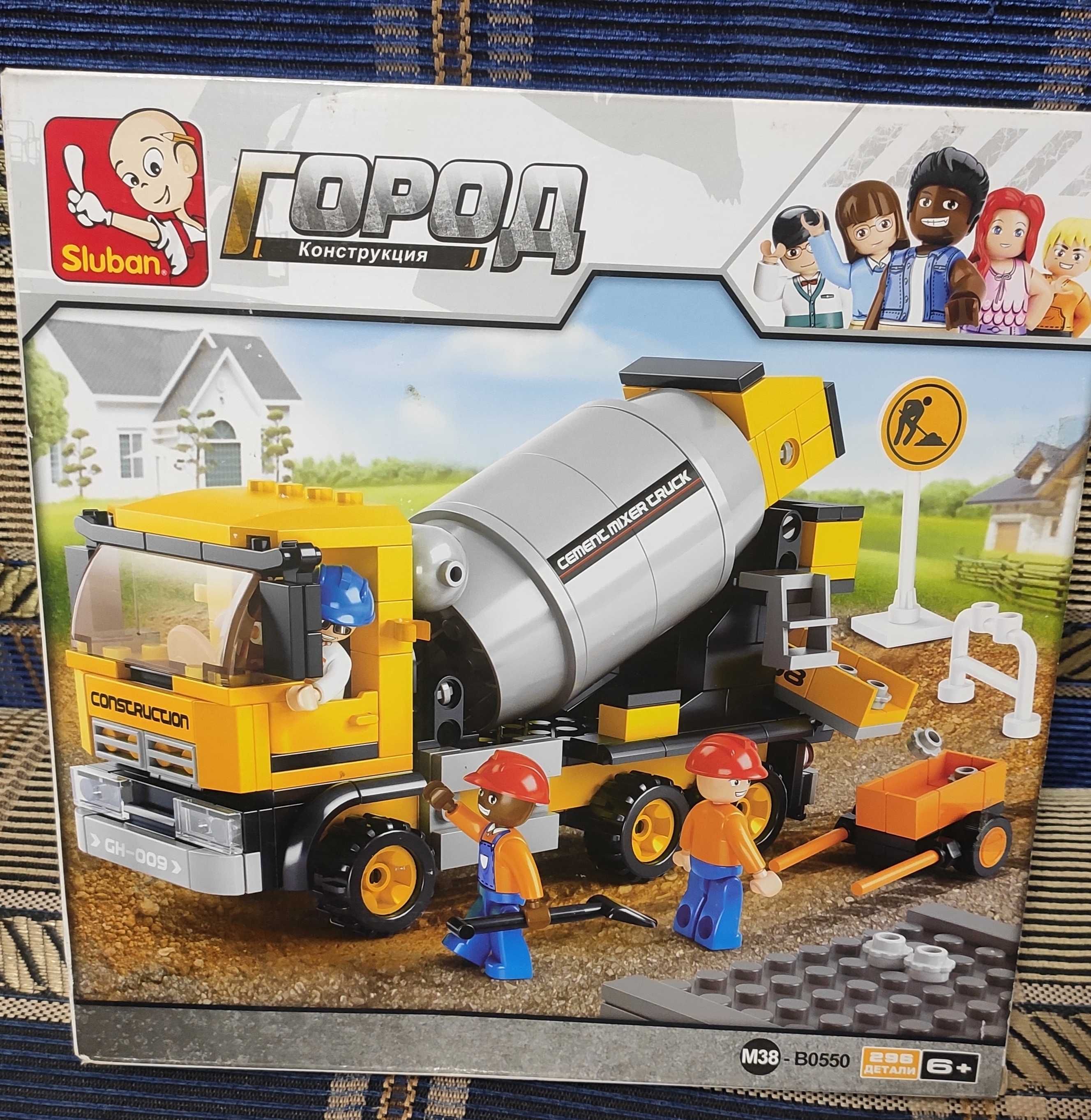 Конструктор Sluban Місто Бетономішалка 296 деталей Лего lego