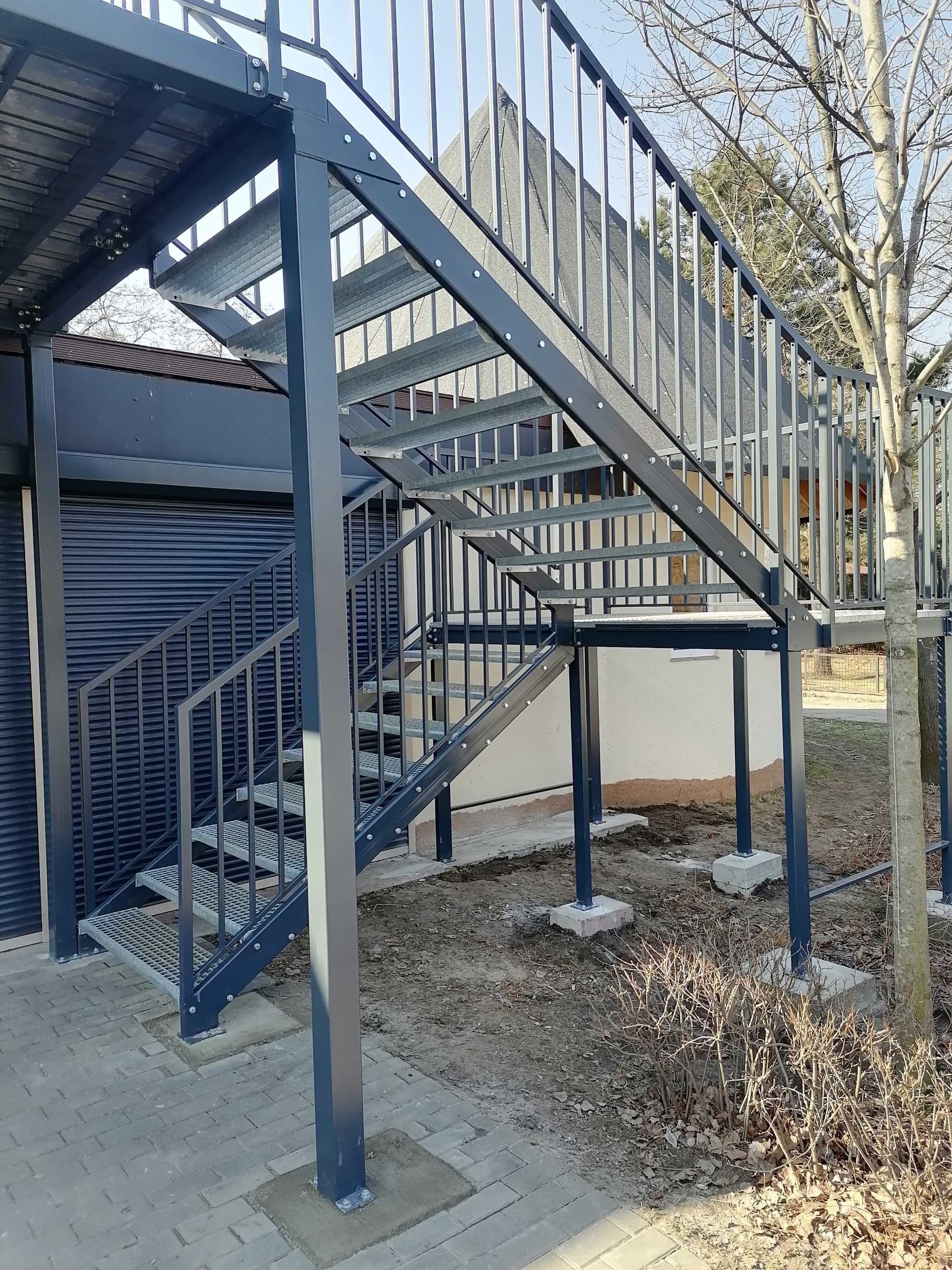 Schody Metalowe zew/wew. schody warsztatowe schody techniczne magazyn