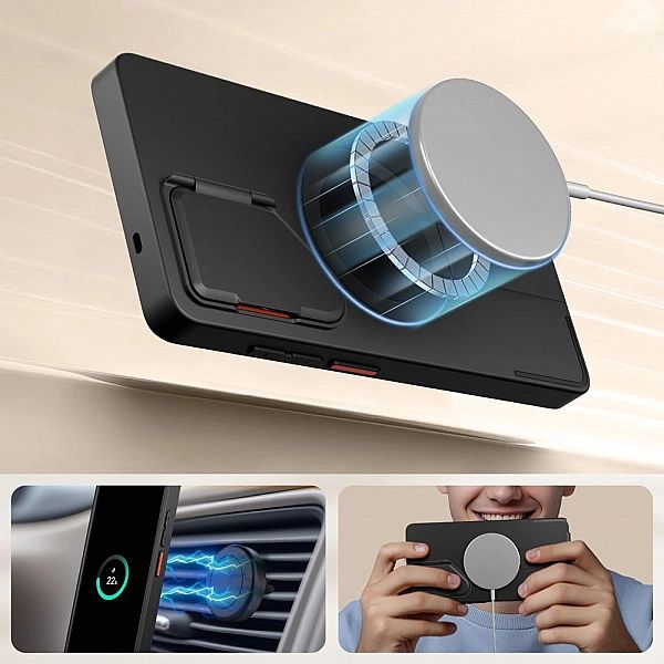 Tech Protect Kevlar Aura Magsafe Galaxy S25 Ultra Black/Orange