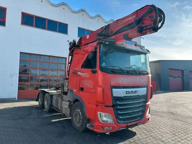 DAF XF  DAF XF 530 KM Do Drewna 6x4 z dużym dzwigiem