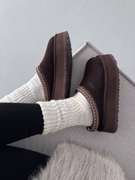 ХІТ ПРОДАЖІВ‼️ Шоколадні Ugg tazz PLATFORM CHOCOLATE угі уги