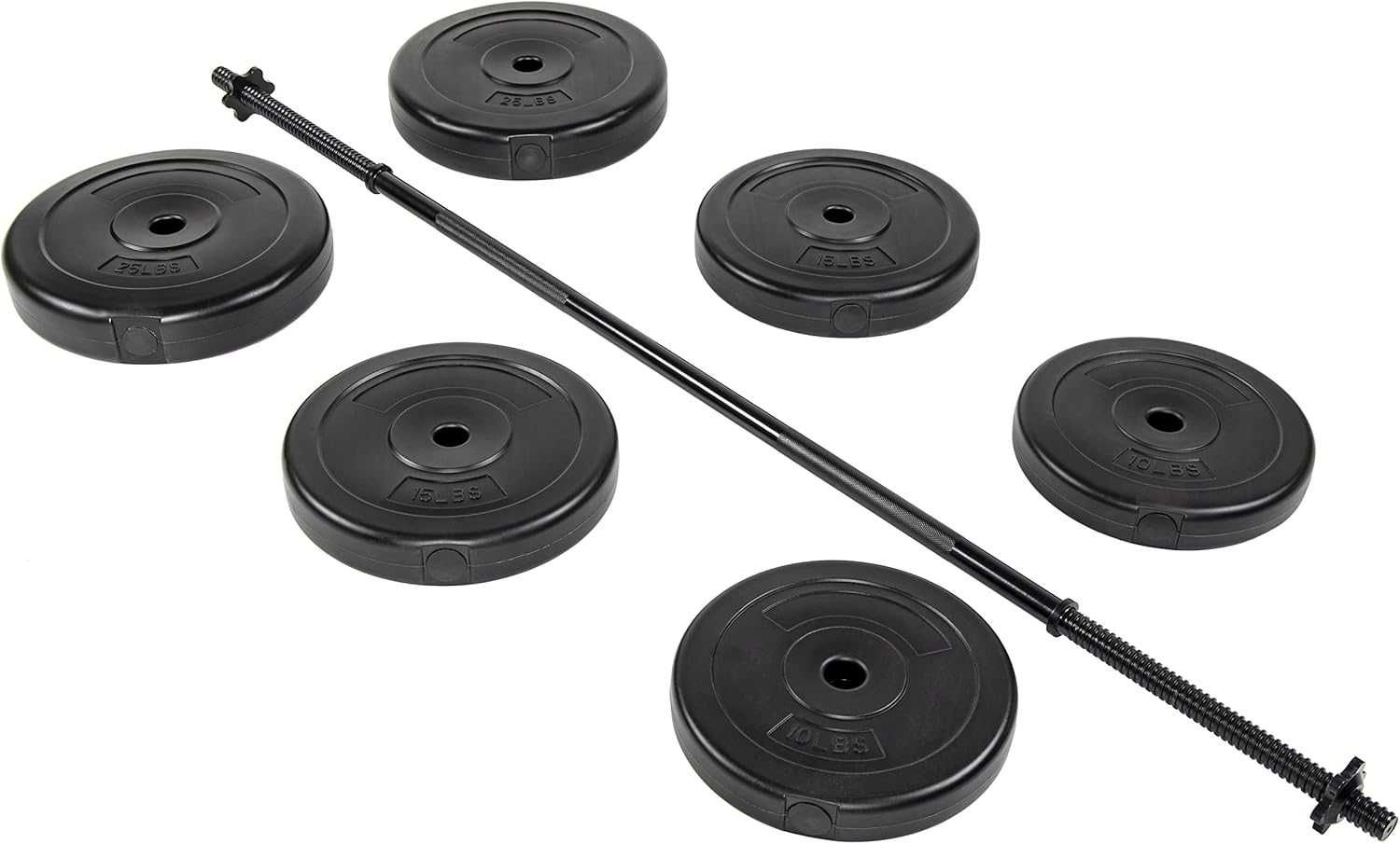 Zestaw Obciążeń 45 kg Signature  2x4,5 kg, 2x6,8 kg 2x11,3 kg Z Gryfem