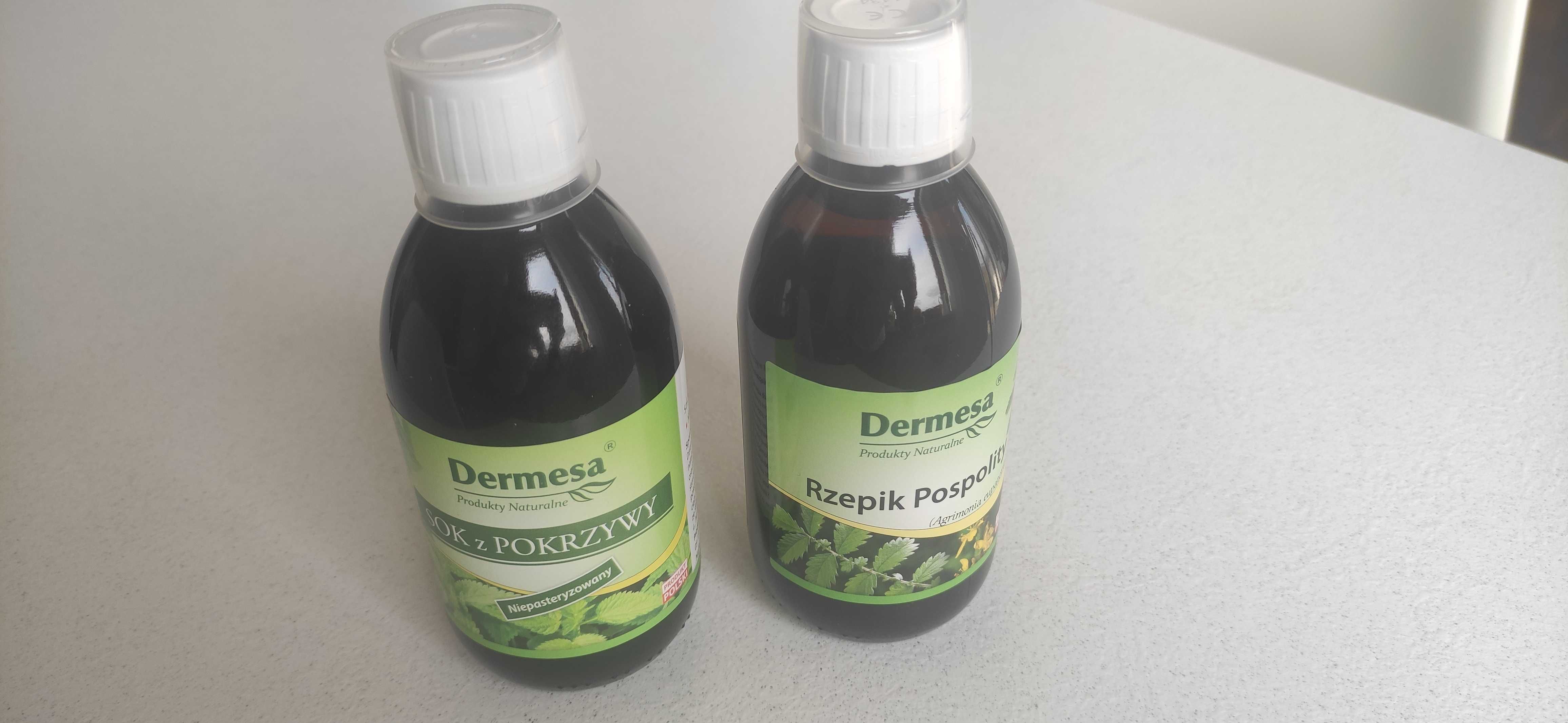 Dermesa, sok z pokrzywy (250ml) i rzepik pospolity (250ml)