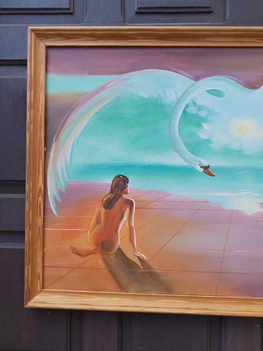 Forever przepiękny duży obraz olejny