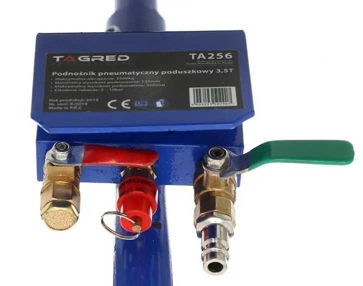 Podnośnik Pneumatyczny bałwanek 3.5T 135-400mm +krążek