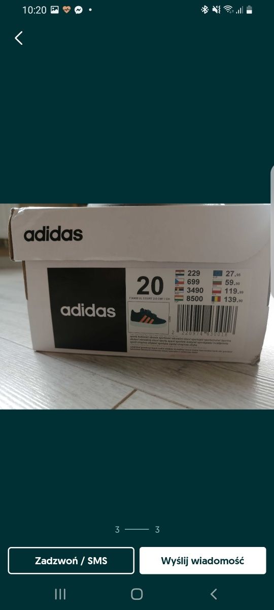 Buciki adidas 21 rozmiar