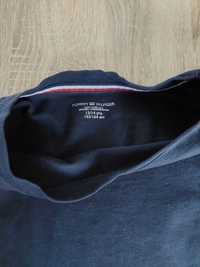 Granatowy T-shirt Tommy Hilfiger, 12- 14 lat->152- 164 cm, bdb