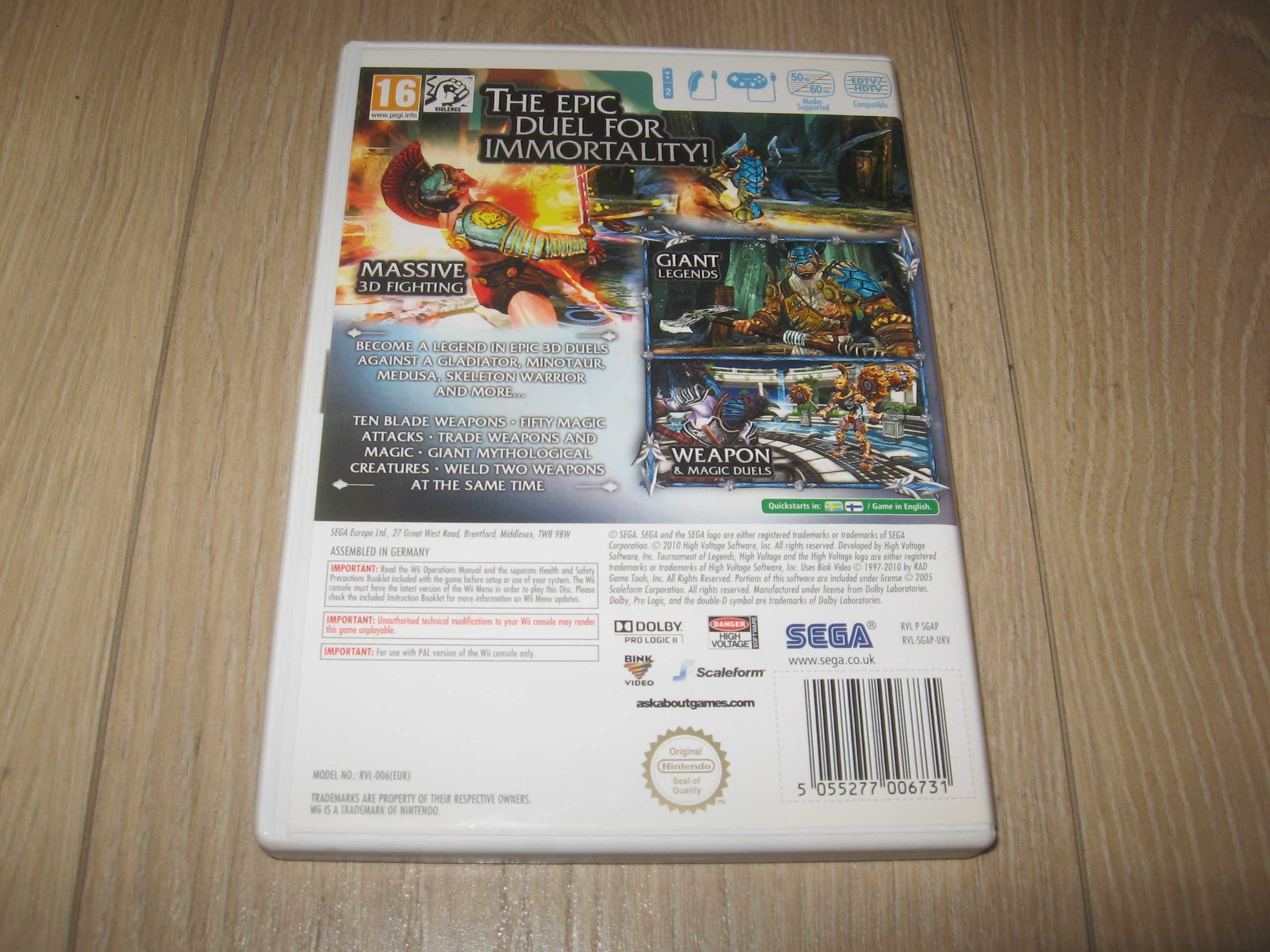 Tournament Of Legends - Nintendo Wii - polecam!