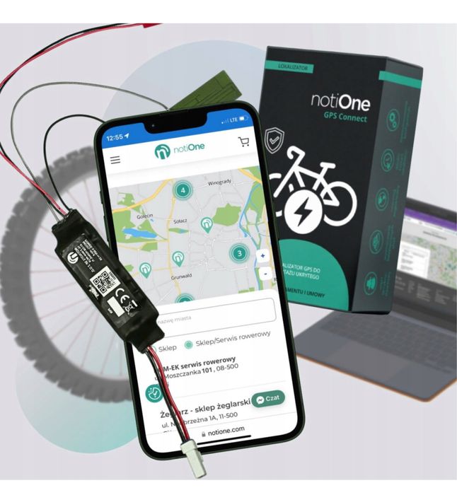Lokalizator do rowerów elektrycznych notiOne GPS connect
