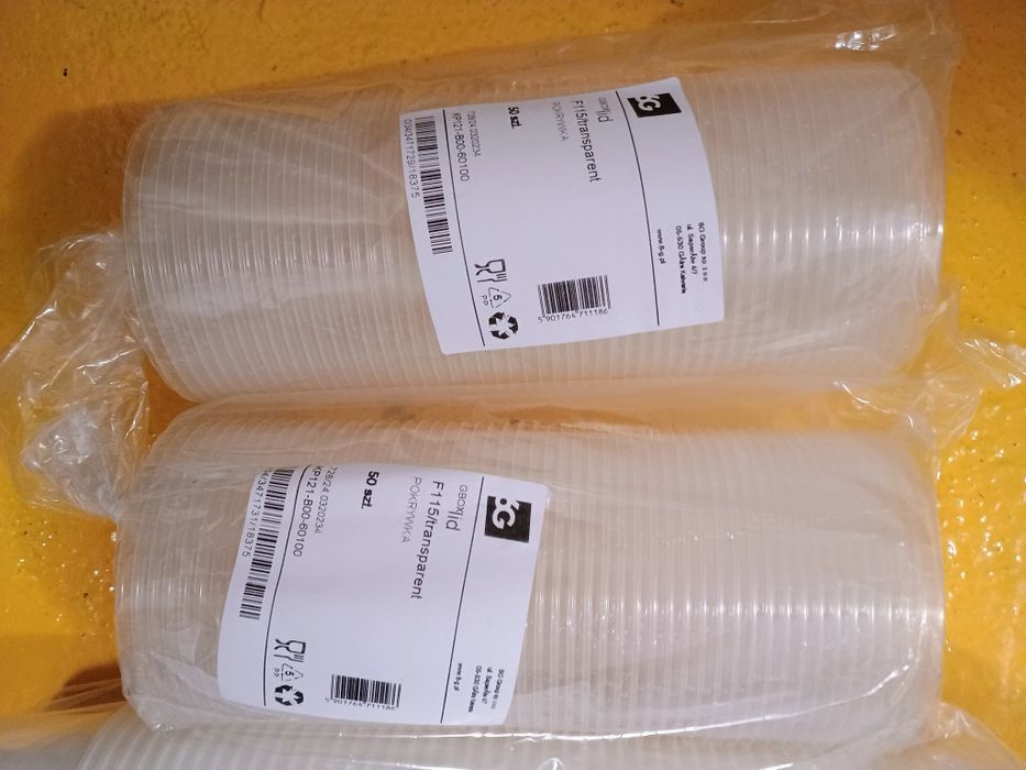 Pojemnik na lody lub zupę z pokrywką 450 ml - 100 sztuk