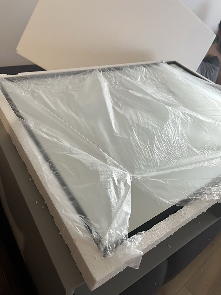 Lustro lazienkowe 50x70 rama czarna Mexen