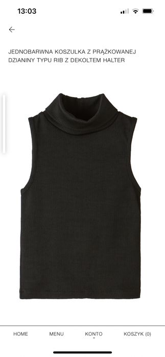 Zara top golf z krótkim rękawem 152