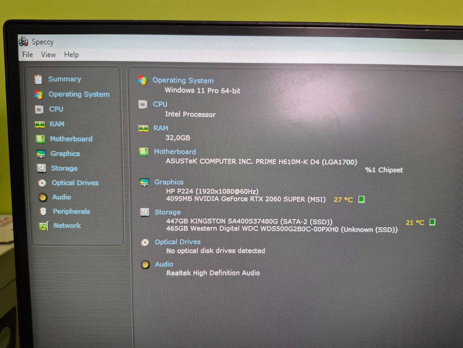 CL# - PC Gaming i5-12400F 32Gb RTX2060 Super 8Gb Cx MSI ARGB