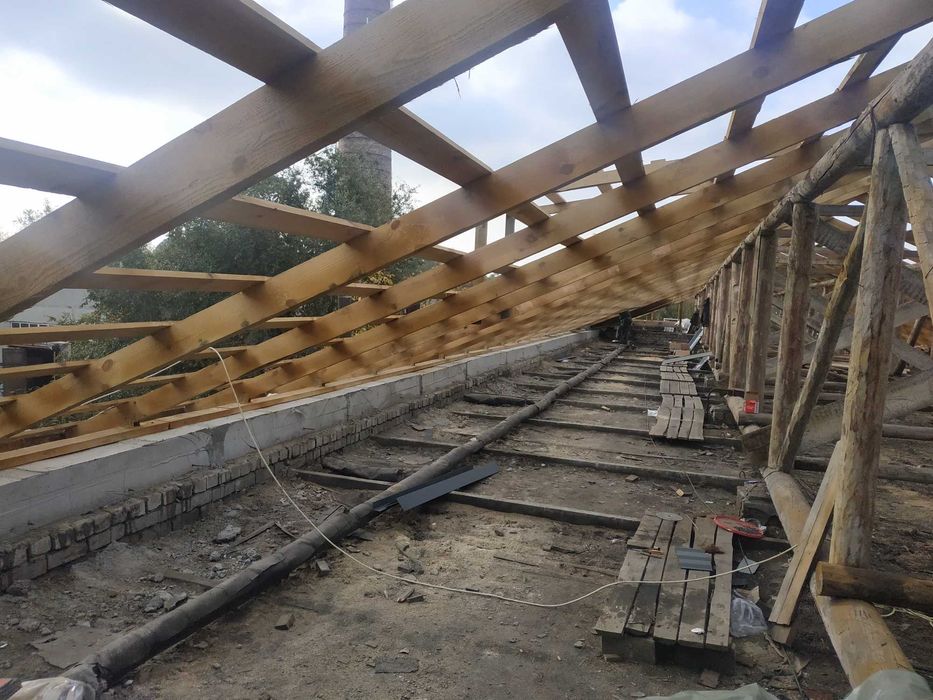 Монтаж кровли из профнастила