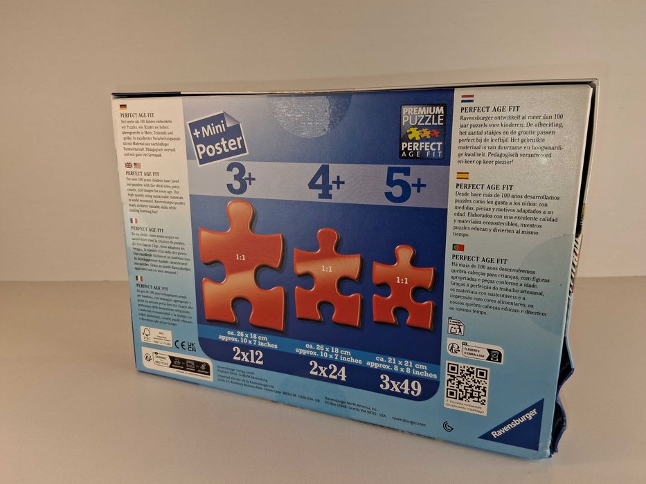 B078 Ravensburger Puzzle Traktor Budowa 2x12 Elementów