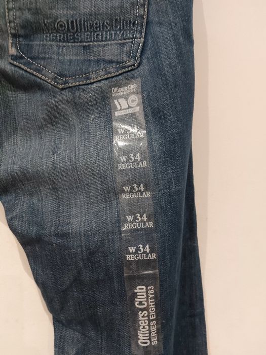 Spodnie jeansowe Officers Club w34 regular