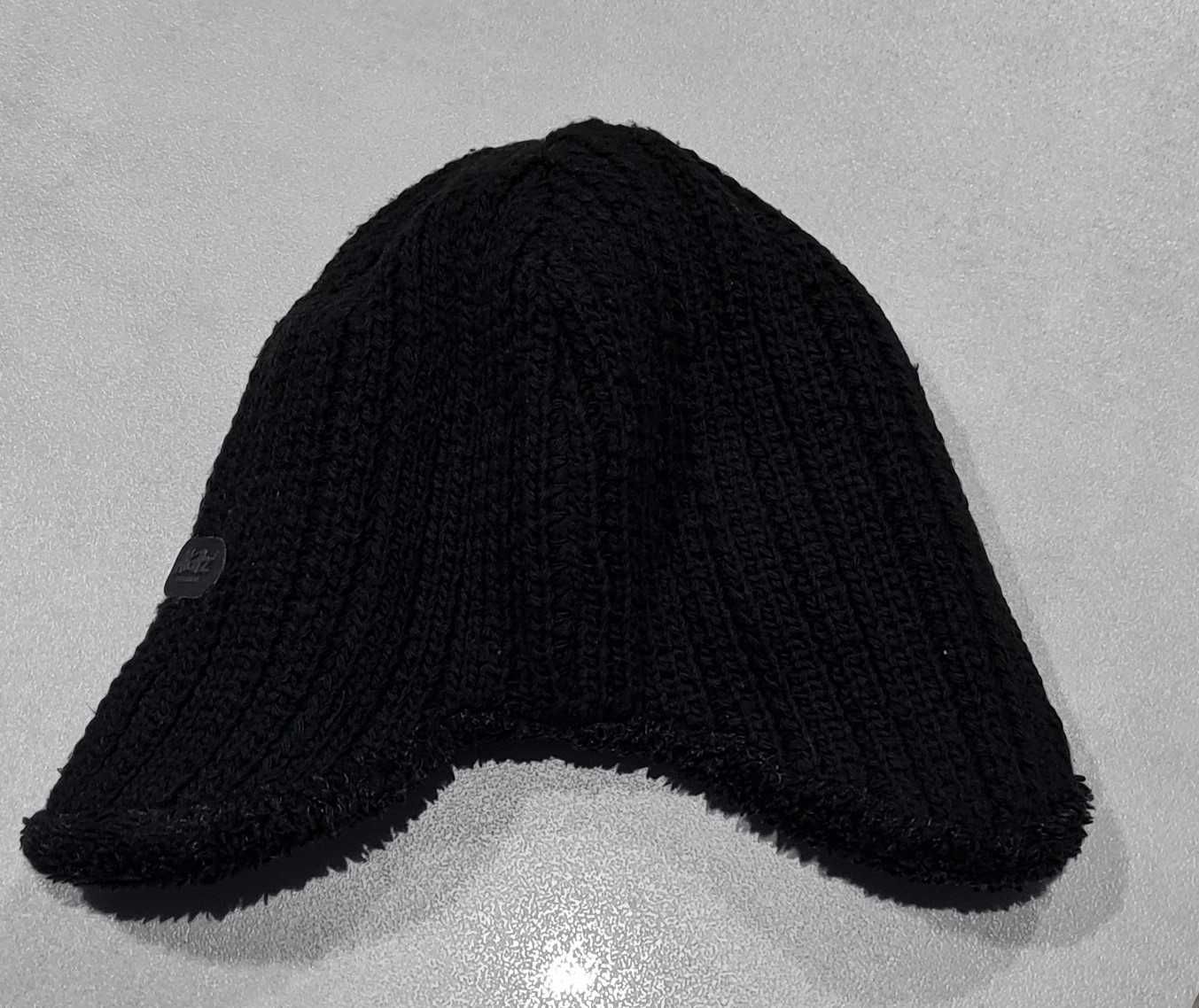 Ciepła zimowa czapka uszatka AKAZ - 7-9 lat (58 cm)
