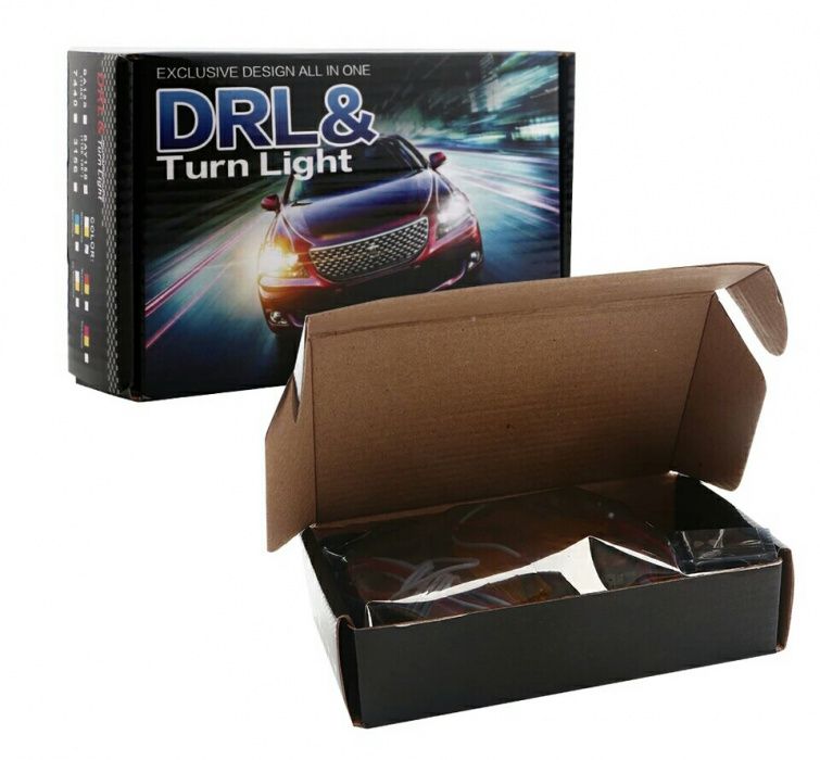 ДХО Led + повороты DRL дневные ходовые огни + поворот 2 в 1  доп З.Х