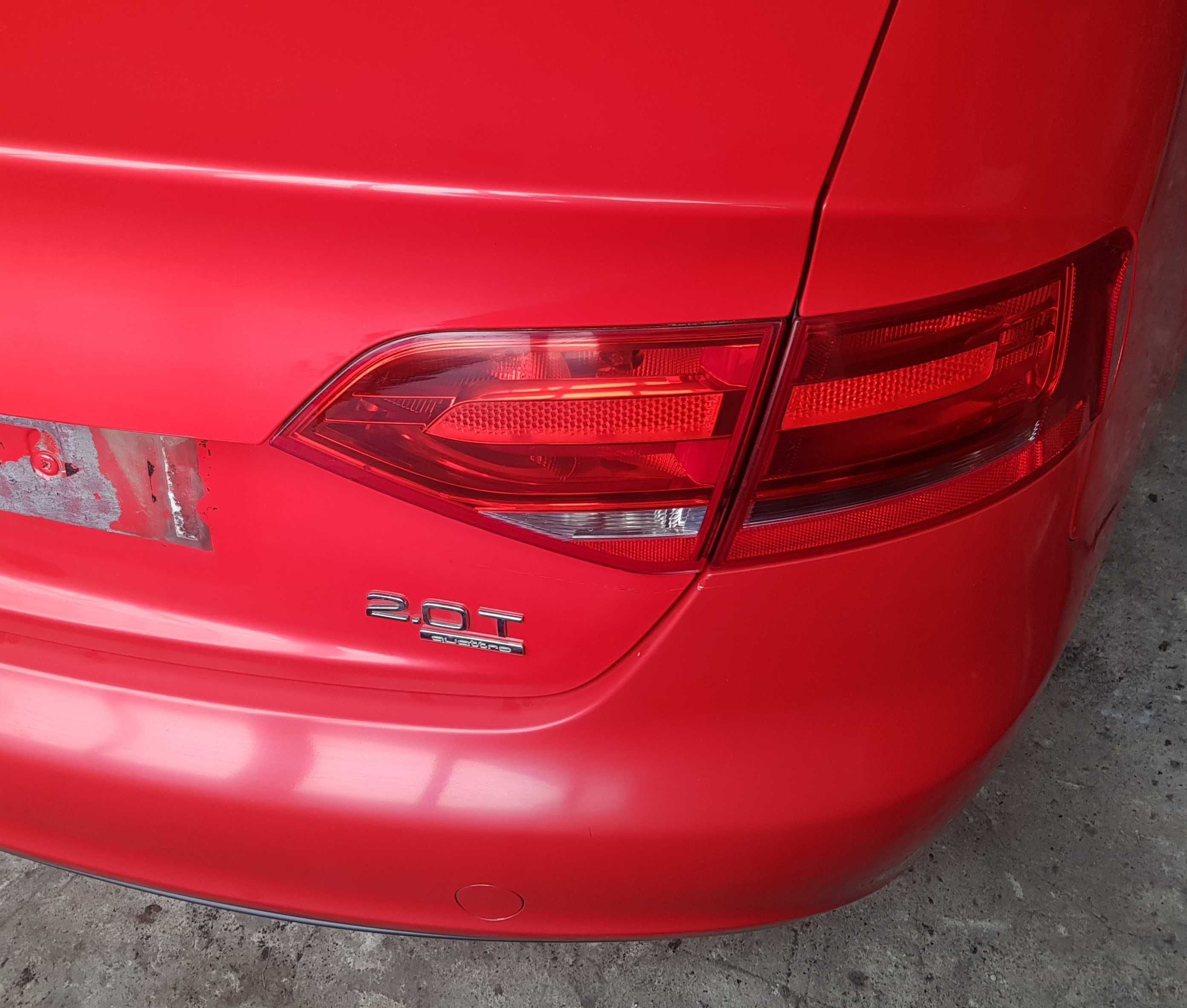 Klapa tył zderzak tył pas lampa AUDI A4 B8 SEDAN S line LZ3M komplet