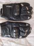 Luvas Dainese moto cabedal preto