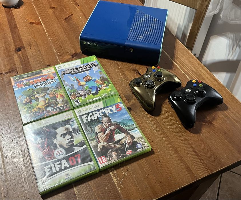 Limitowane! Xbox 360 Blue Usa Edition+ Pad Star Wars+dużo gier
