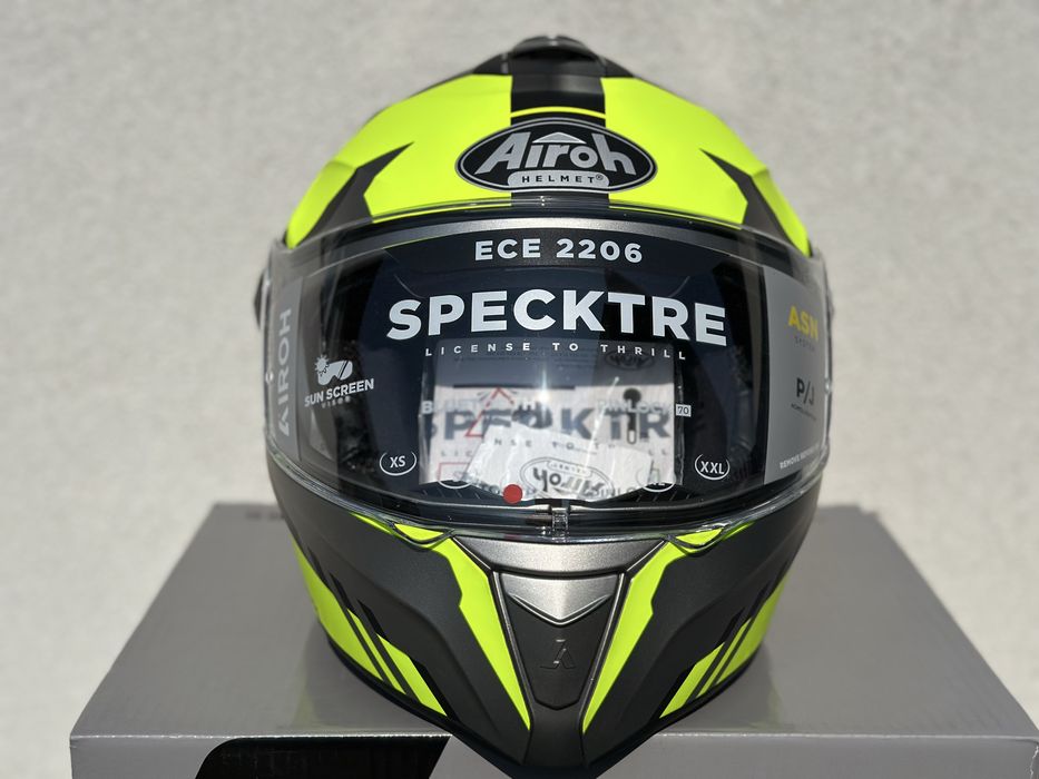 Szczekowy kask motocyklowy AIROH Spectre clever rozmiar XL, PROMOCJA!