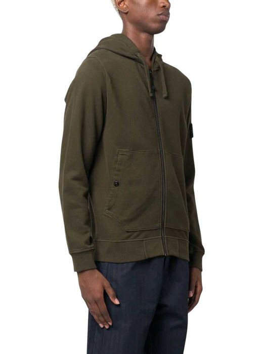 Худі STONE ISLAND 61620 Full-Zipper Hooded Sweatshirt Olive