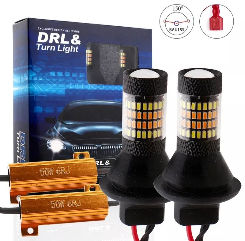 Дхо в поворот 2 в 1, дхо/drl BAu 15s T20 7440 7443 1156.