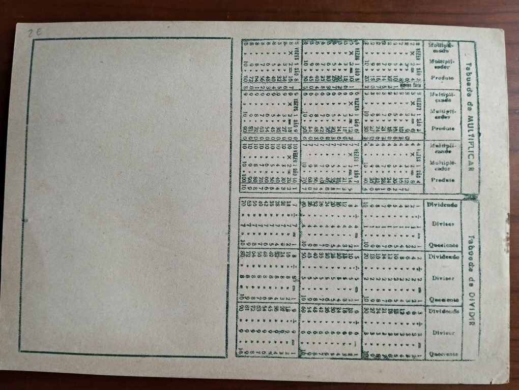 Antigo Caderno Escolar Anos 50/60 Figura Mocidade Portuguesa