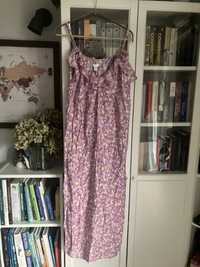 H&M sukienka boho maxi kwiatki meadow  j.nowa