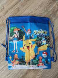 Worek na buty torba sportowa dla dzieci pokemon nowa