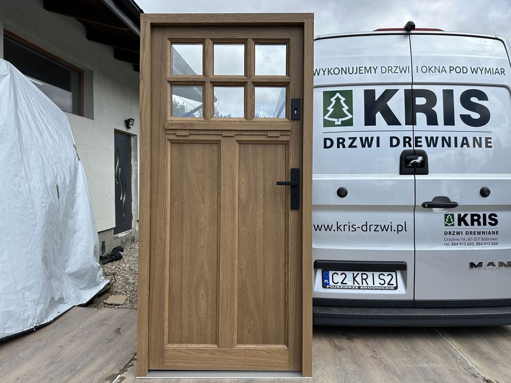 Drzwi wejściowe zewnetrzne drewniane Amerykanskie Cała Polska