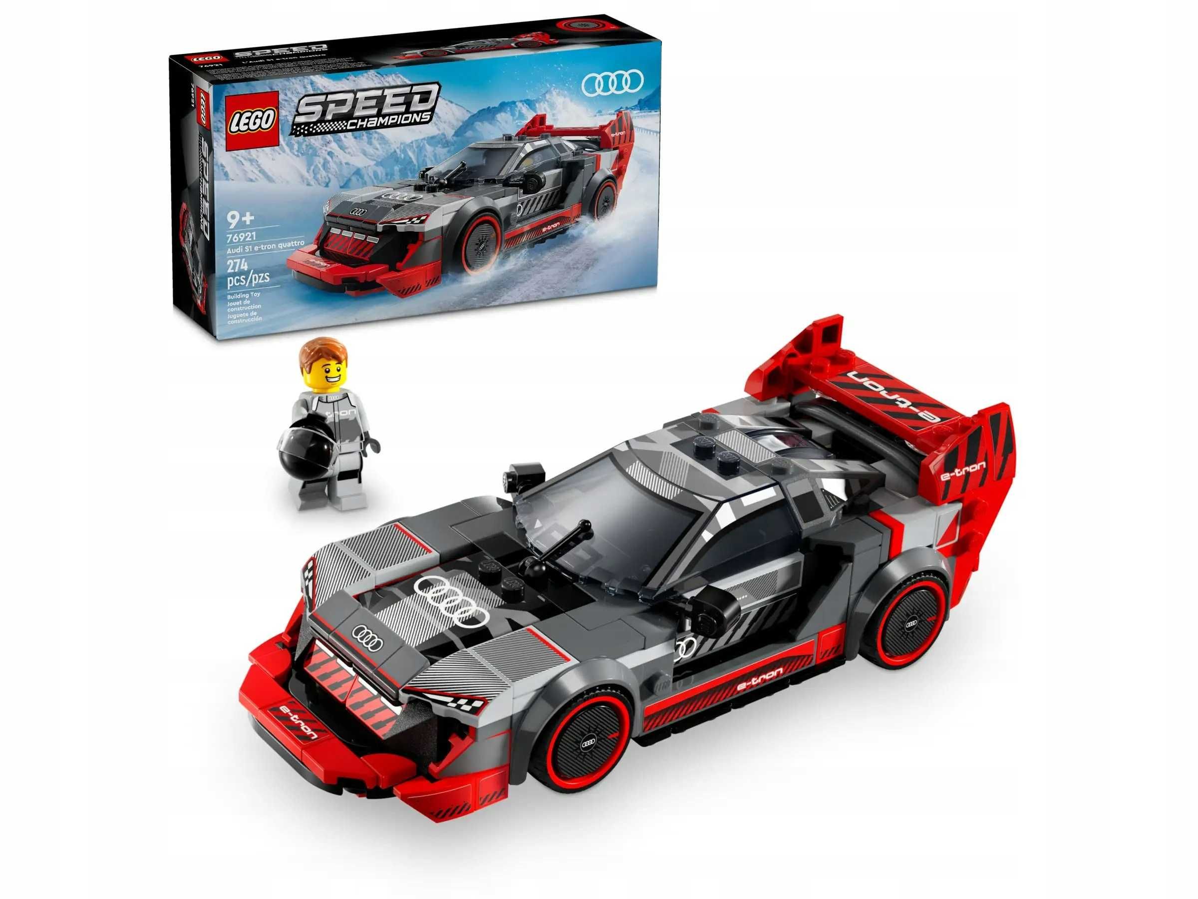 2x Klocki LEGO 76921 Speed Champions  Wyścigowe Audi S1 E-tron Quattro