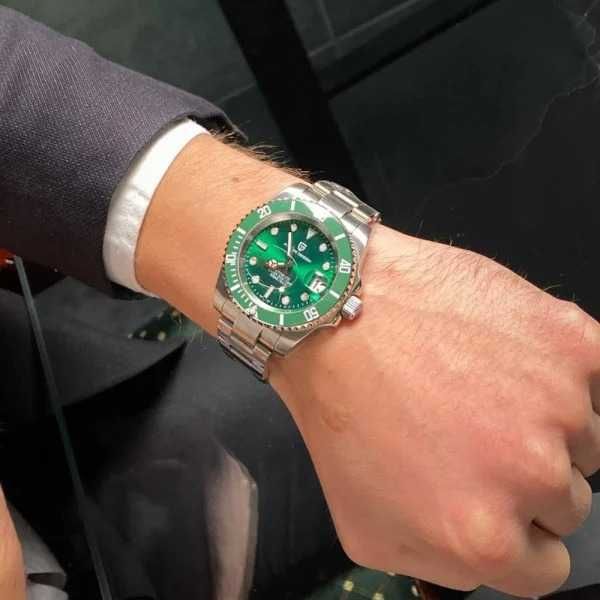 Мужские часы Pagani Design PD-1661 Silver-Green