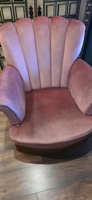 Sofa polprona cor de rosa