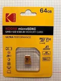 Карта пам’яті microSD  sdxc Kodak Ultra Performance на 64gb