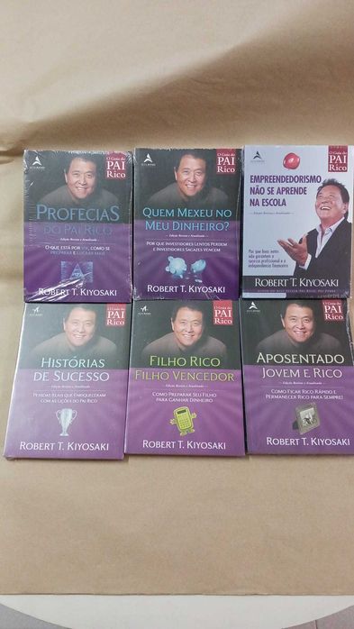 Napoleon Hill e Robert Kiyosaki (Colecção pai rico) - 22  livros
