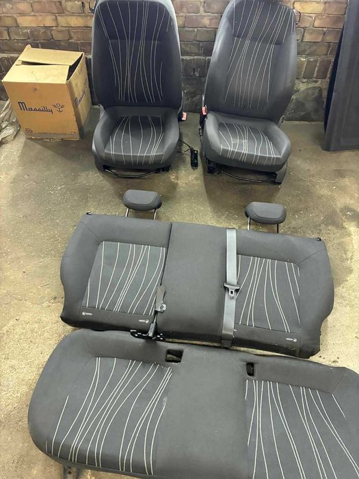 komplet foteli fotele przód tył opel corsa D 3D 3 DRZWI
