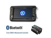 Rádio Volkswagen VW SEAT SKODA - Android 2 DIN GPS WIFI OBD Bluetooth